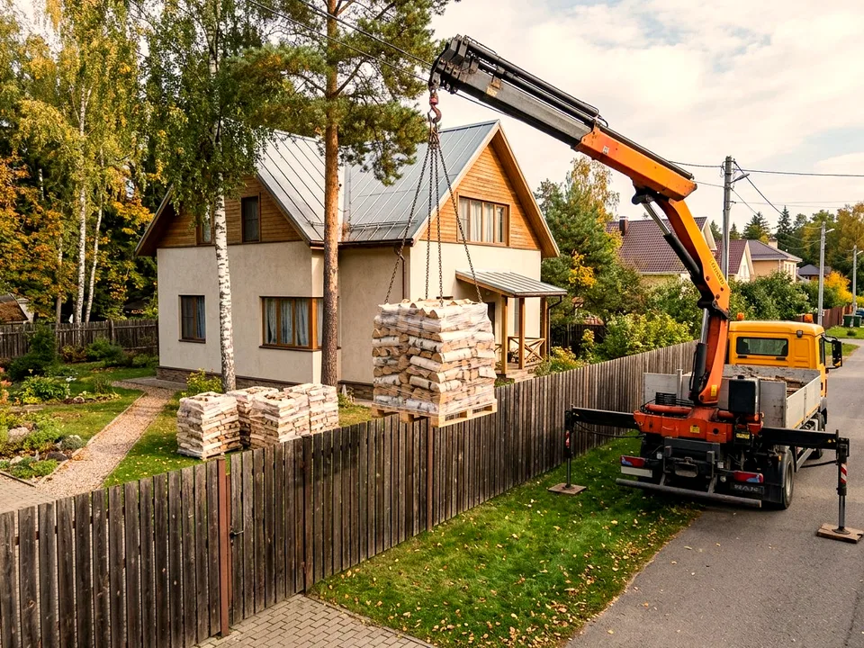 Дуб + укладка в дровник, Кубинка, проезд Озёрная, 42